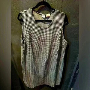 Women’s Vintage Sostanza Black White Bodycon Dress 22W